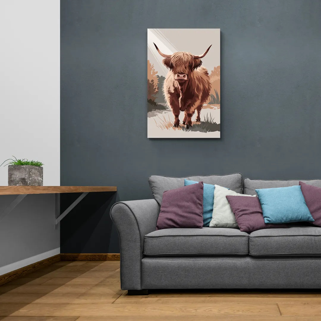Dunedin Highland Charm - Canvas Wall Art Living Room