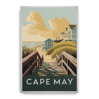 Cape May Boardwalk Views - Canvas Wall Art