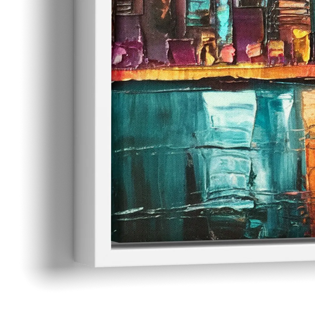 Philadelphia Mural Art - Close-Up White Frame Canvas
