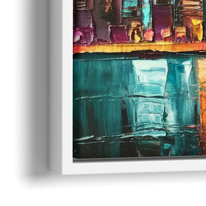 Philadelphia Mural Art - Close-Up White Frame Canvas