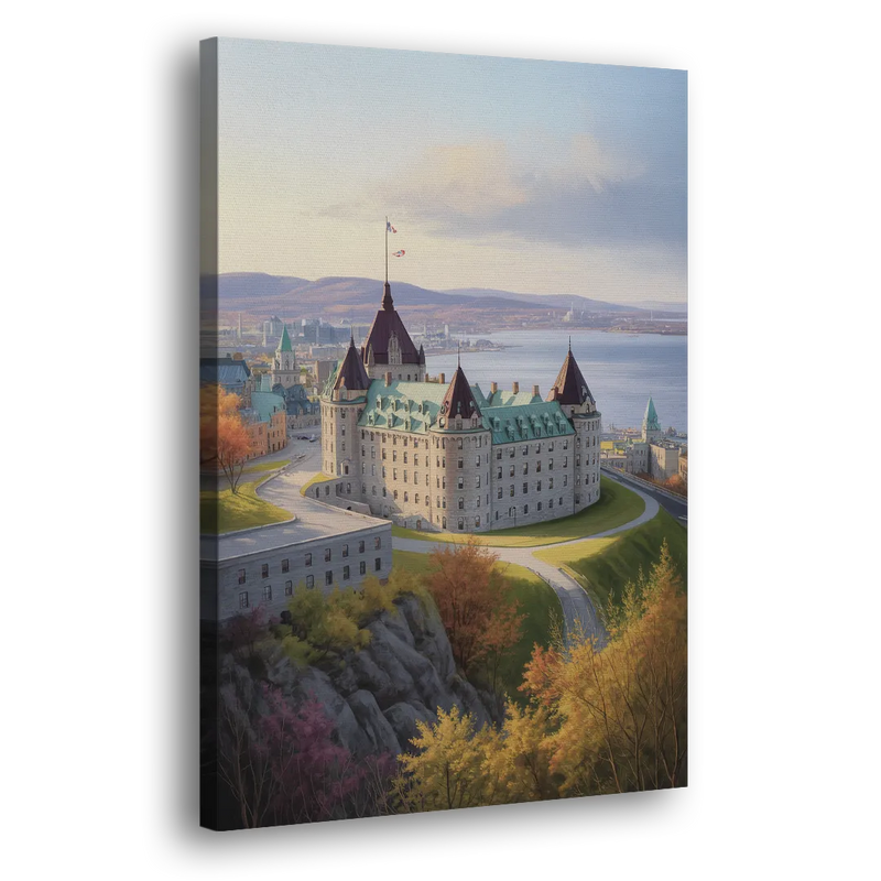 Citadel of Quebec - Canvas Print Art Sides