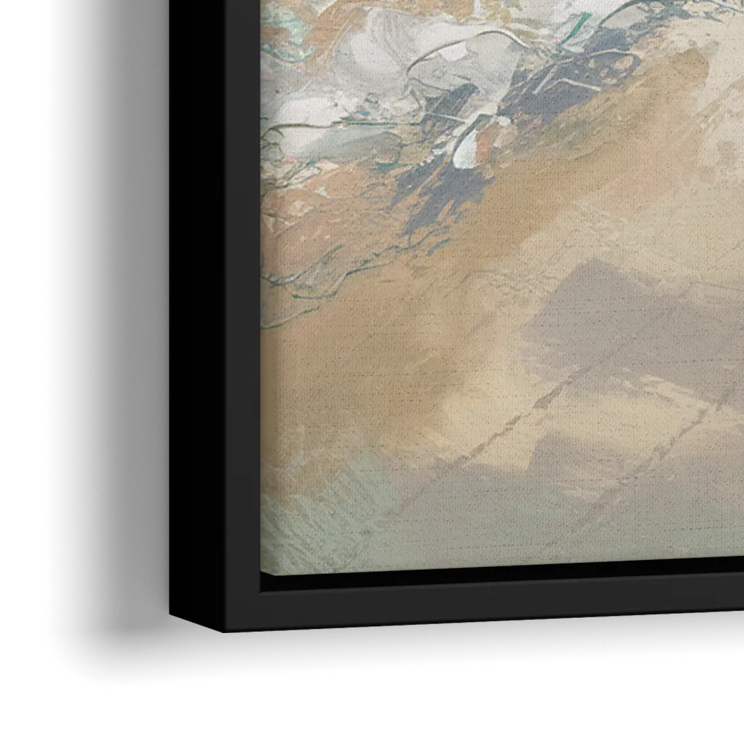 Naples Florida Ocean Breeze - Close-Up Black Frame Canvas