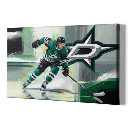 Dallas Stars Hockey - Canvas Print Art Sides