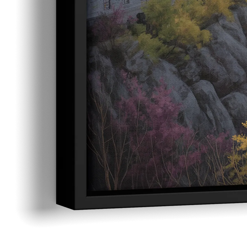 Citadel of Quebec - Close-Up Black Frame Canvas