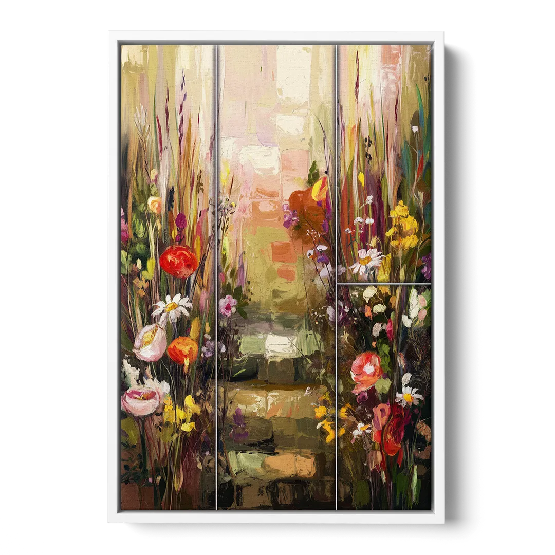 Greensboro Botanical Gardens - White Frame Canvas