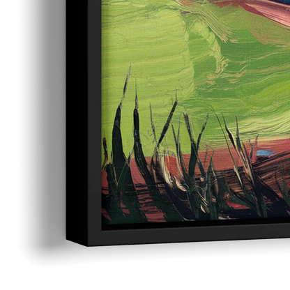 Atlanta Braves Photography Print - Close-Up Black Frame Canvas