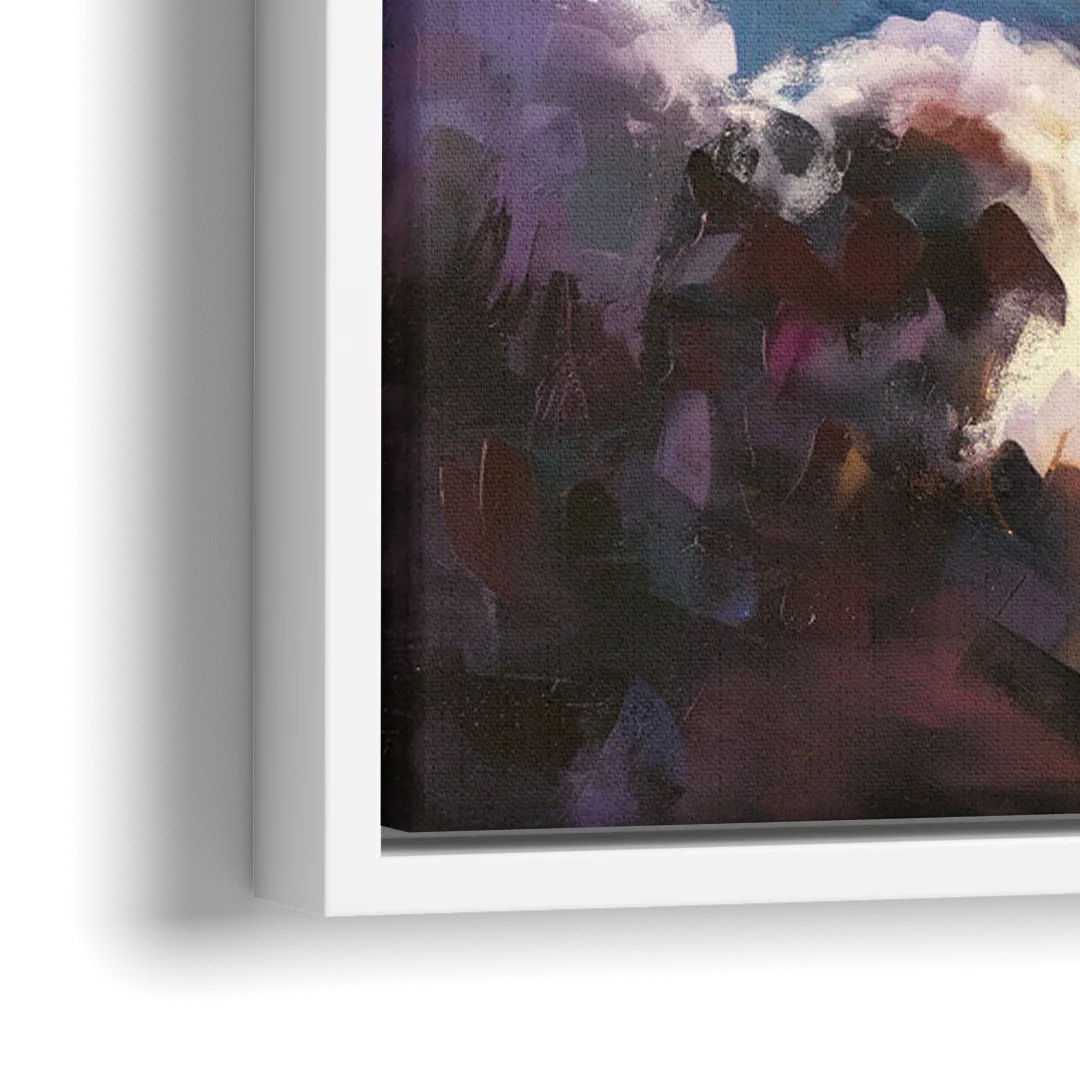 Huntsville Space Center Tribute - Close-Up White Frame Canvas