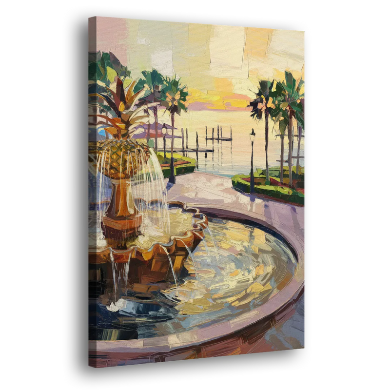 Charleston Waterfront Park - Canvas Print Art Sides