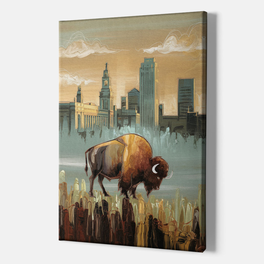 Buffalo All America City - Canvas Wall Art Indoor