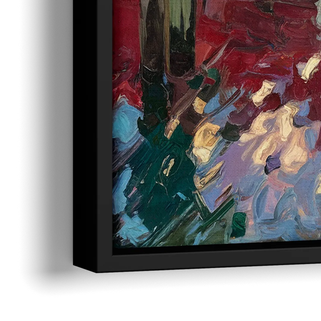 Bar Harbor Lobster Boats Harbor - Close-Up Black Frame Canvas