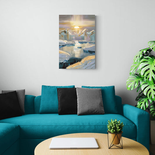 Anchorage Midnight Sun - Canvas Wall Art Living Room
