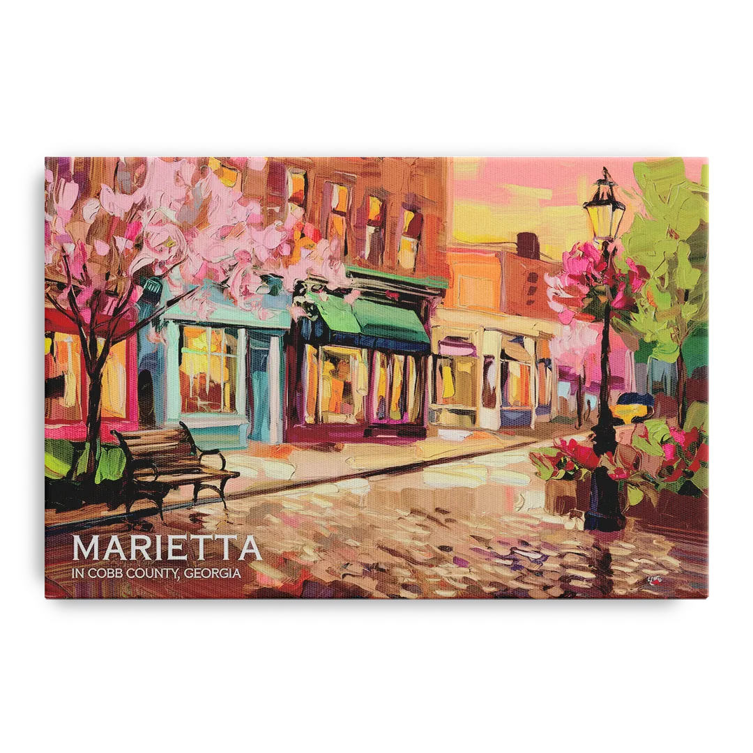 Marietta Cobb County Scenes - Canvas Wall Art