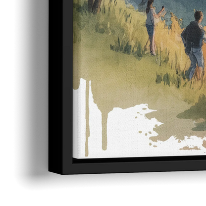 Mount Royal Lookout - Close-Up Black Frame Canvas