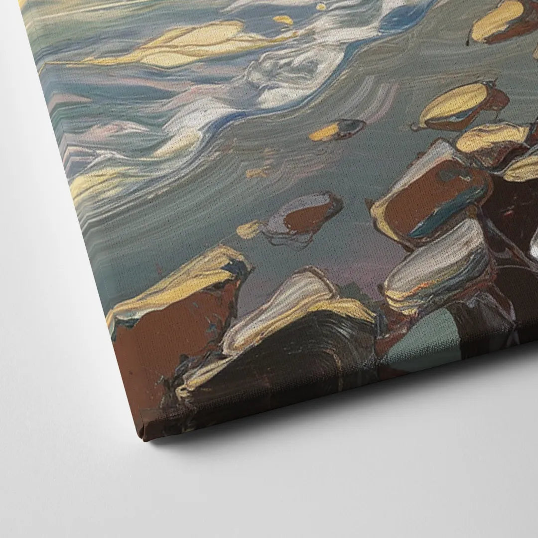 Traverse City Coastal Sunrise Canvas Close Up