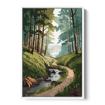 Franklin Nature Trails - White Frame Canvas