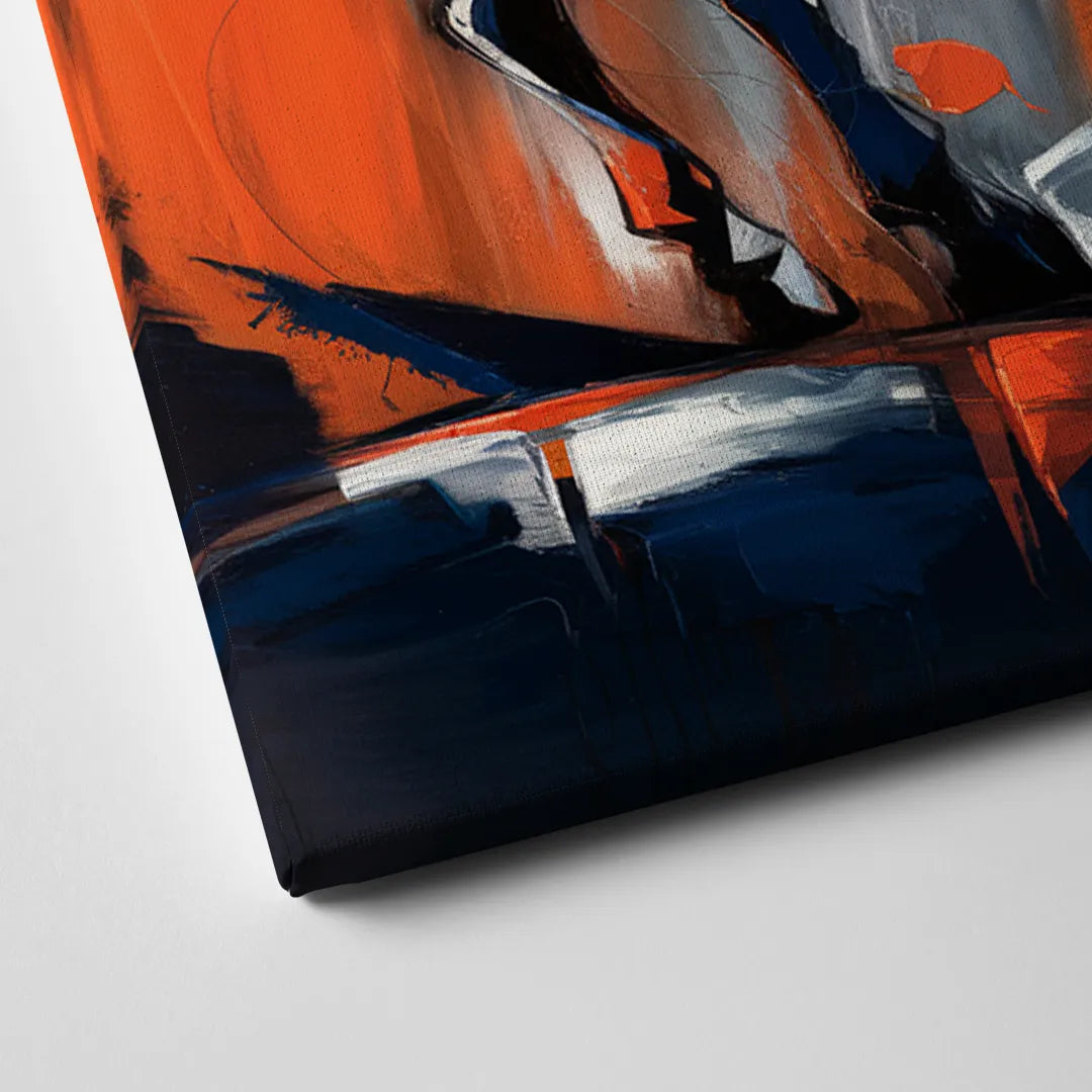 Denver Broncos Legacy Canvas Close Up