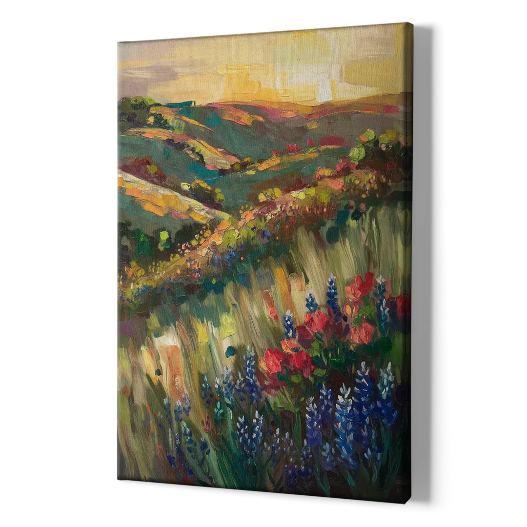 Austin Texas Hill Country Landscape - Canvas Print Art Sides