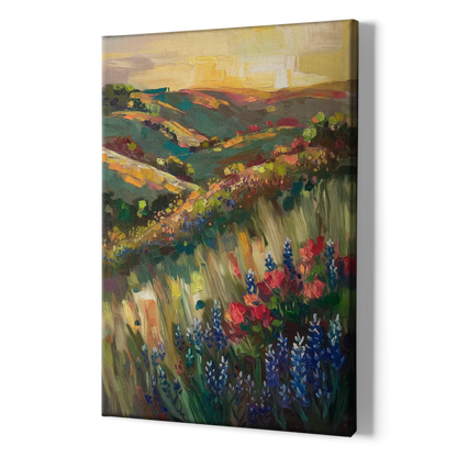 Austin Texas Hill Country Landscape - Canvas Print Art Sides