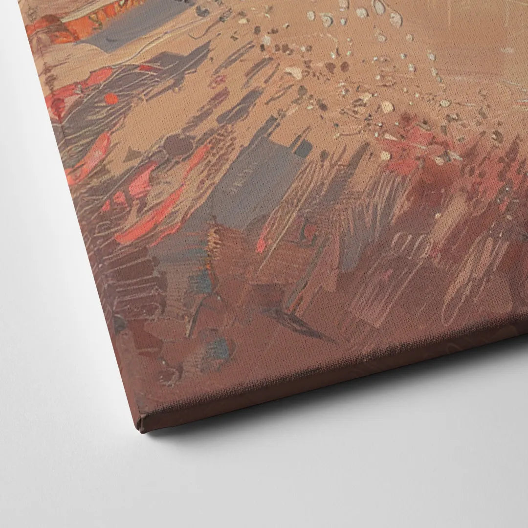 Miami Beachfront Horizon Canvas Close Up