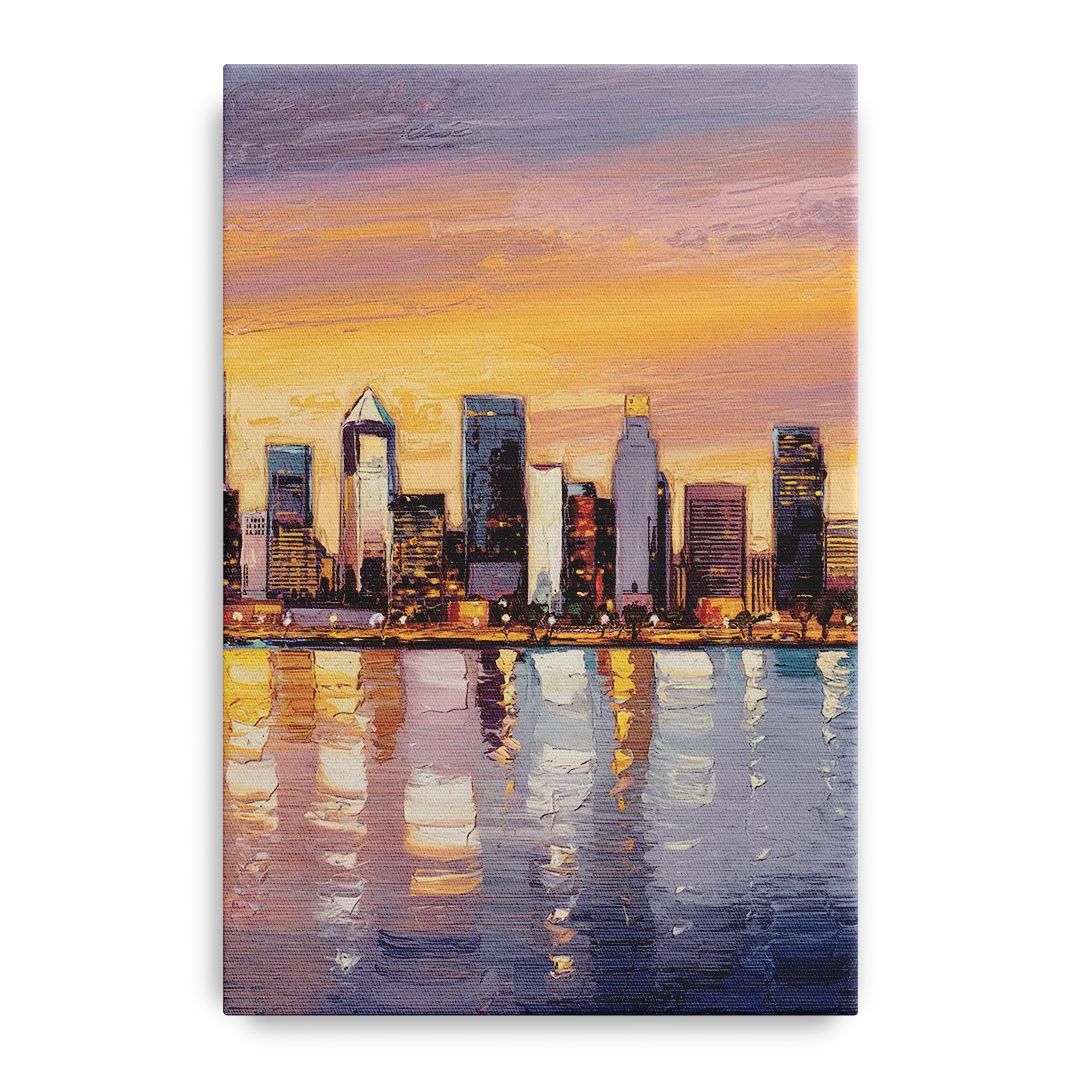 San Diego Downtown Skyline - Canvas Wall Art