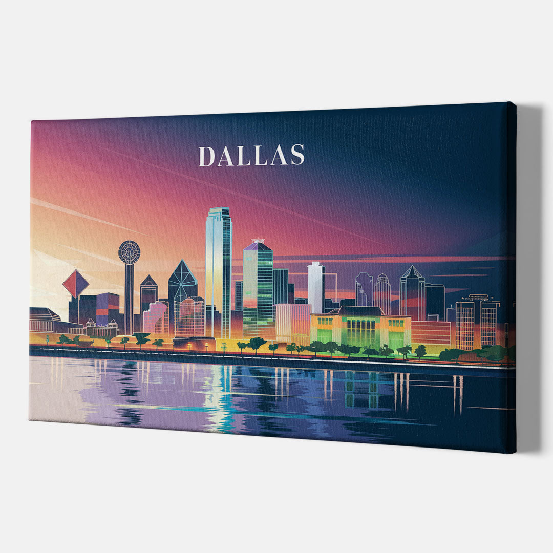 Dallas Scenic Skies - Canvas Wall Art Indoor