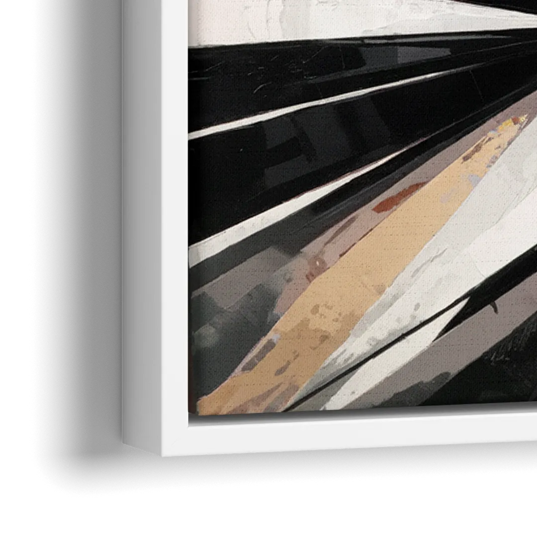 Burlington Modern Architecture - Close-Up White Frame Canvas