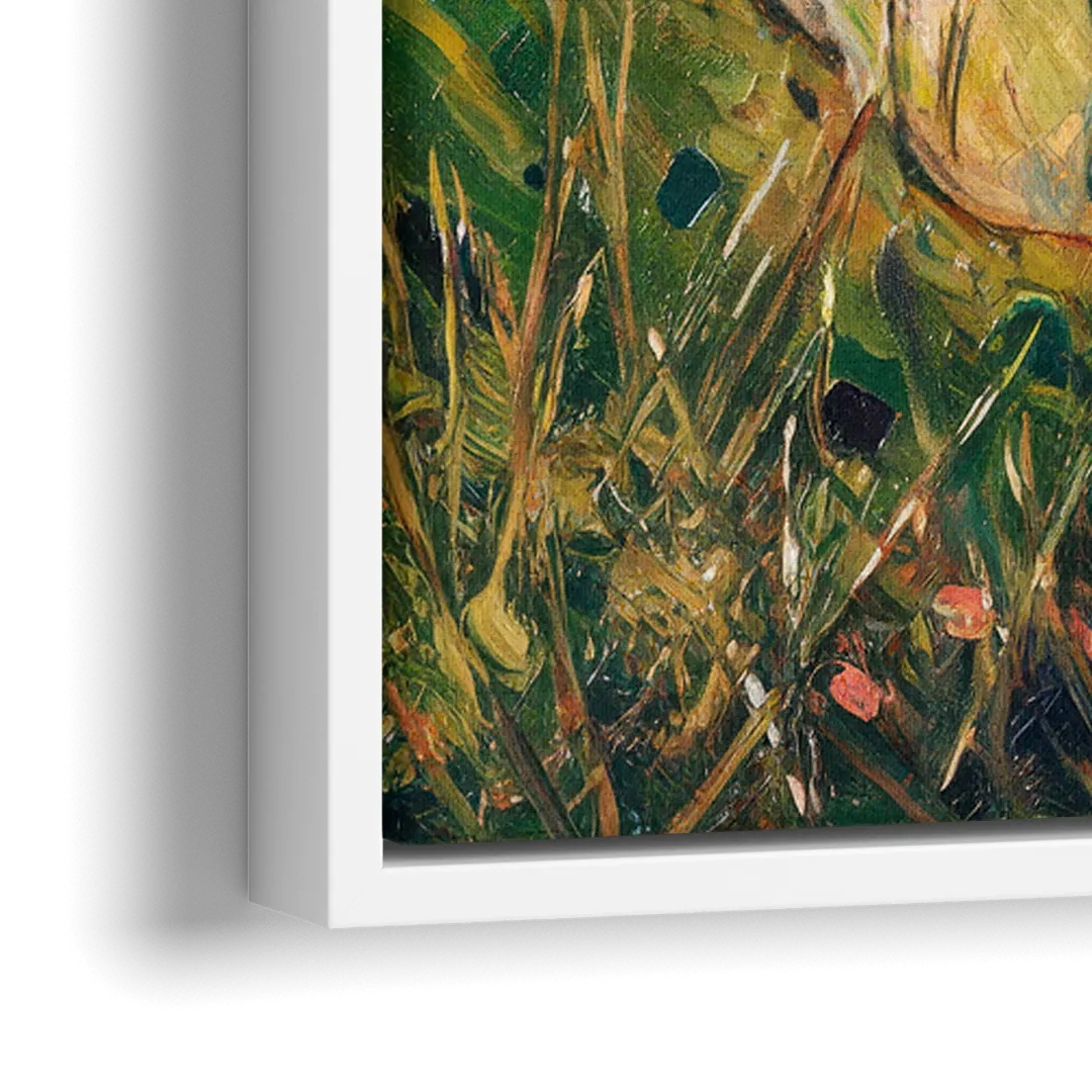 Big Sur Ocean Cliffs - Close-Up White Frame Canvas