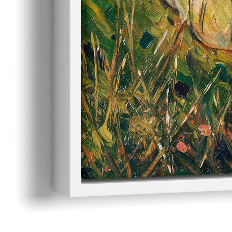 Big Sur Ocean Cliffs - Close-Up White Frame Canvas