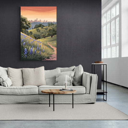 Austin Texas Hill Country - Canvas Wall Art Living Room