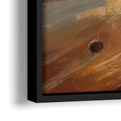 Tombstone Western Heritage - Close-Up Black Frame Canvas