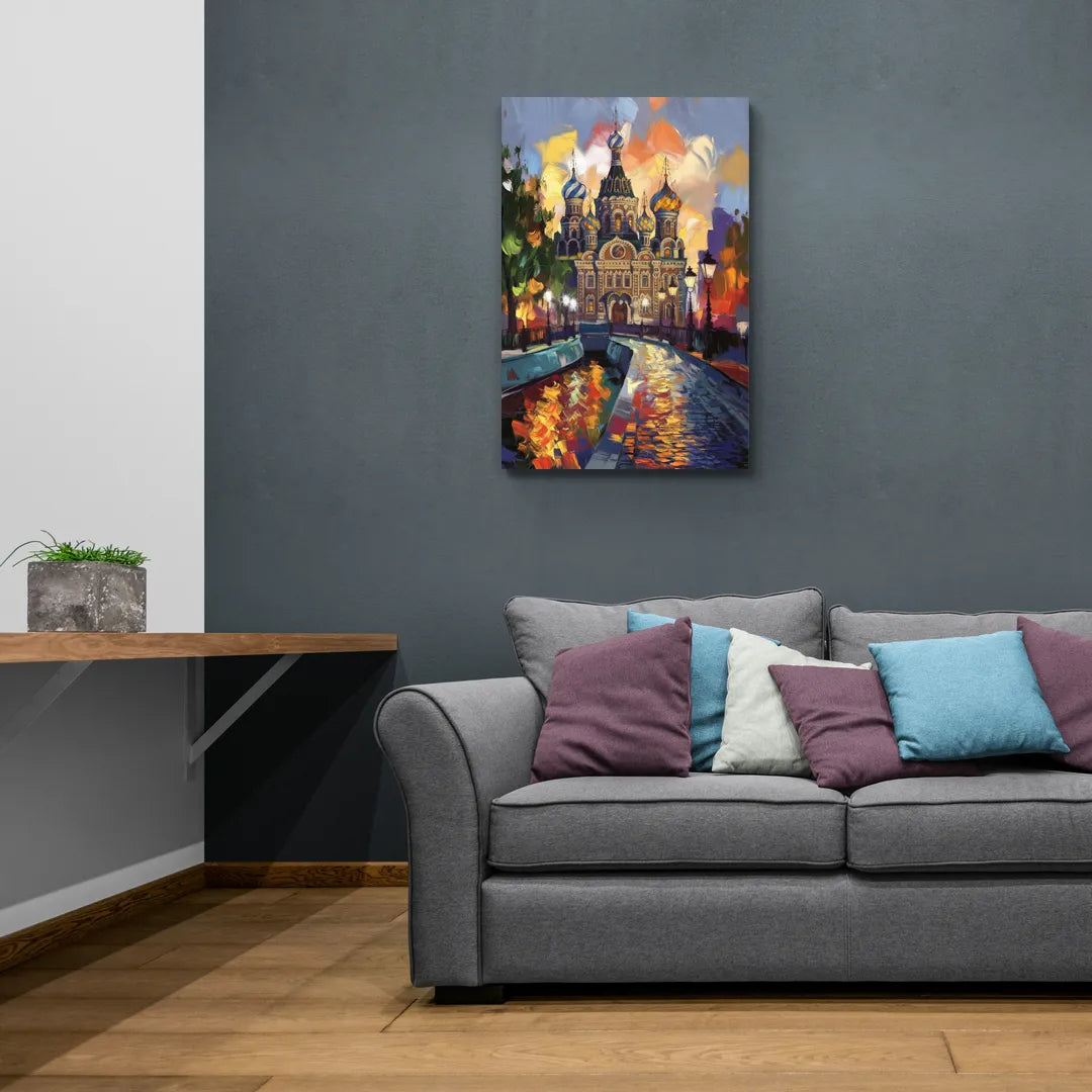 St. Petersburg Historic District - Canvas Wall Art Living Room