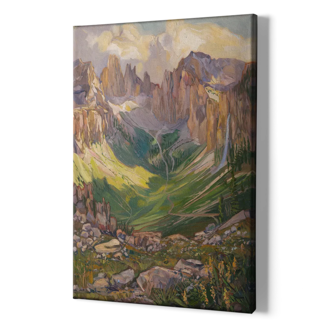 Telluride Rocky Mountain Peaks - Canvas Print Art Sides