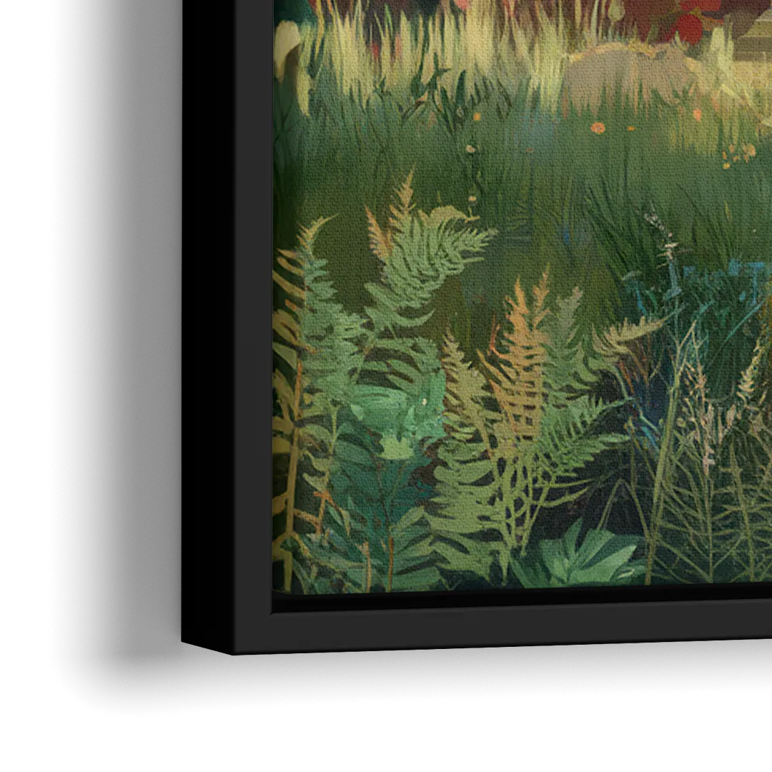 Eugene Pacific Northwest Style - Close-Up Black Frame Canvas