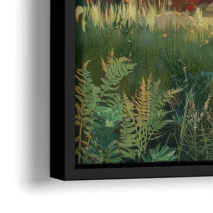 Eugene Pacific Northwest Style - Close-Up Black Frame Canvas
