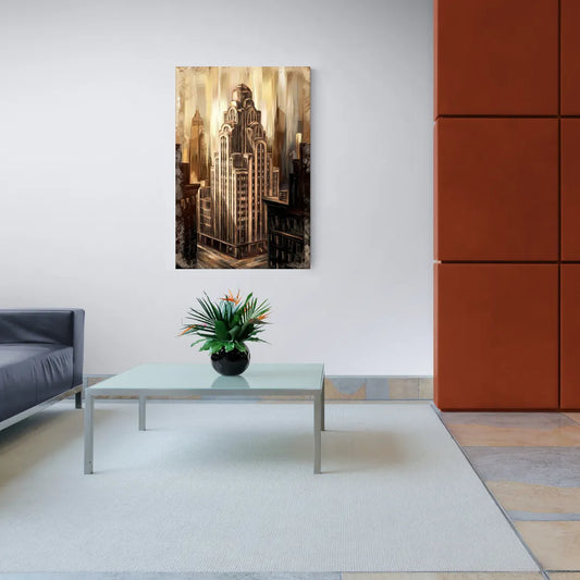 New York City Historic Architecture - Canvas Wall Art Living Room