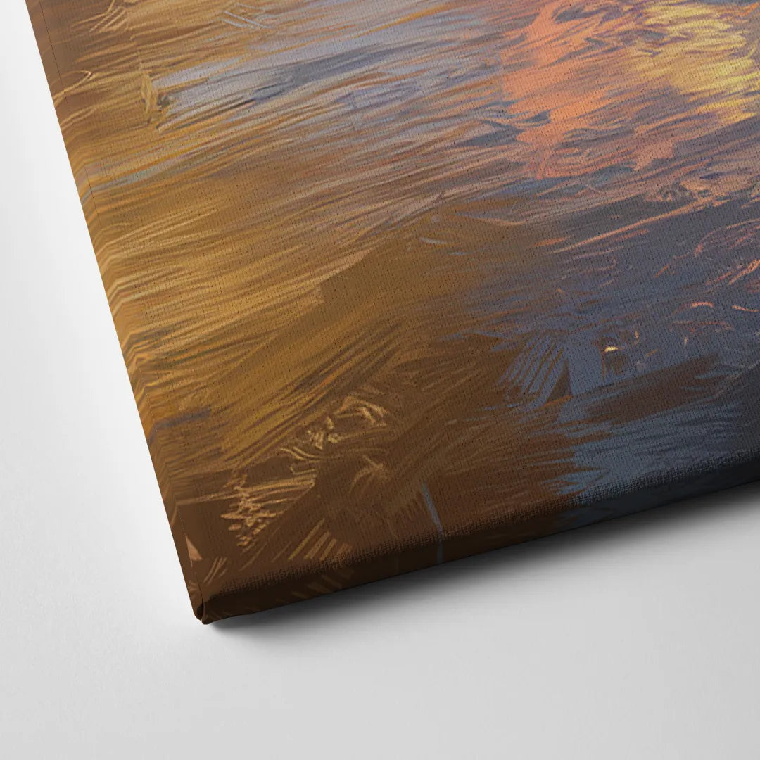Miami Coastal Horizon Canvas Close Up