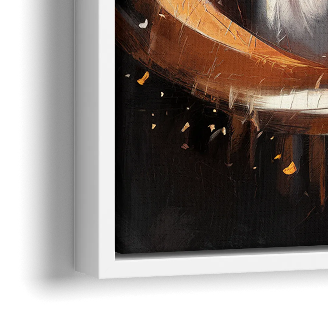 Cincinnati Bengals Fans in Action - Close-Up White Frame Canvas