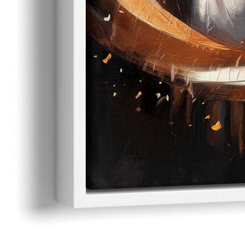 Cincinnati Bengals Fans in Action - Close-Up White Frame Canvas