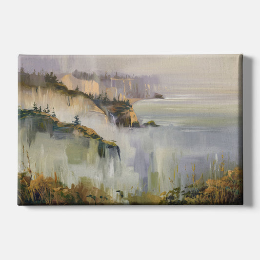 Big Sur Morning Fog - Canvas Wall Art