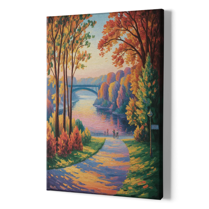 Niagara Parkway Autumn - Canvas Print Art Sides