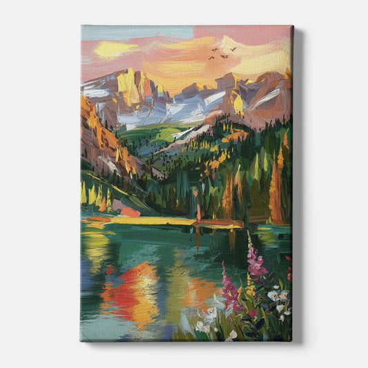 Colorado Springs Rocky Mountain Beauty - Canvas Wall Art
