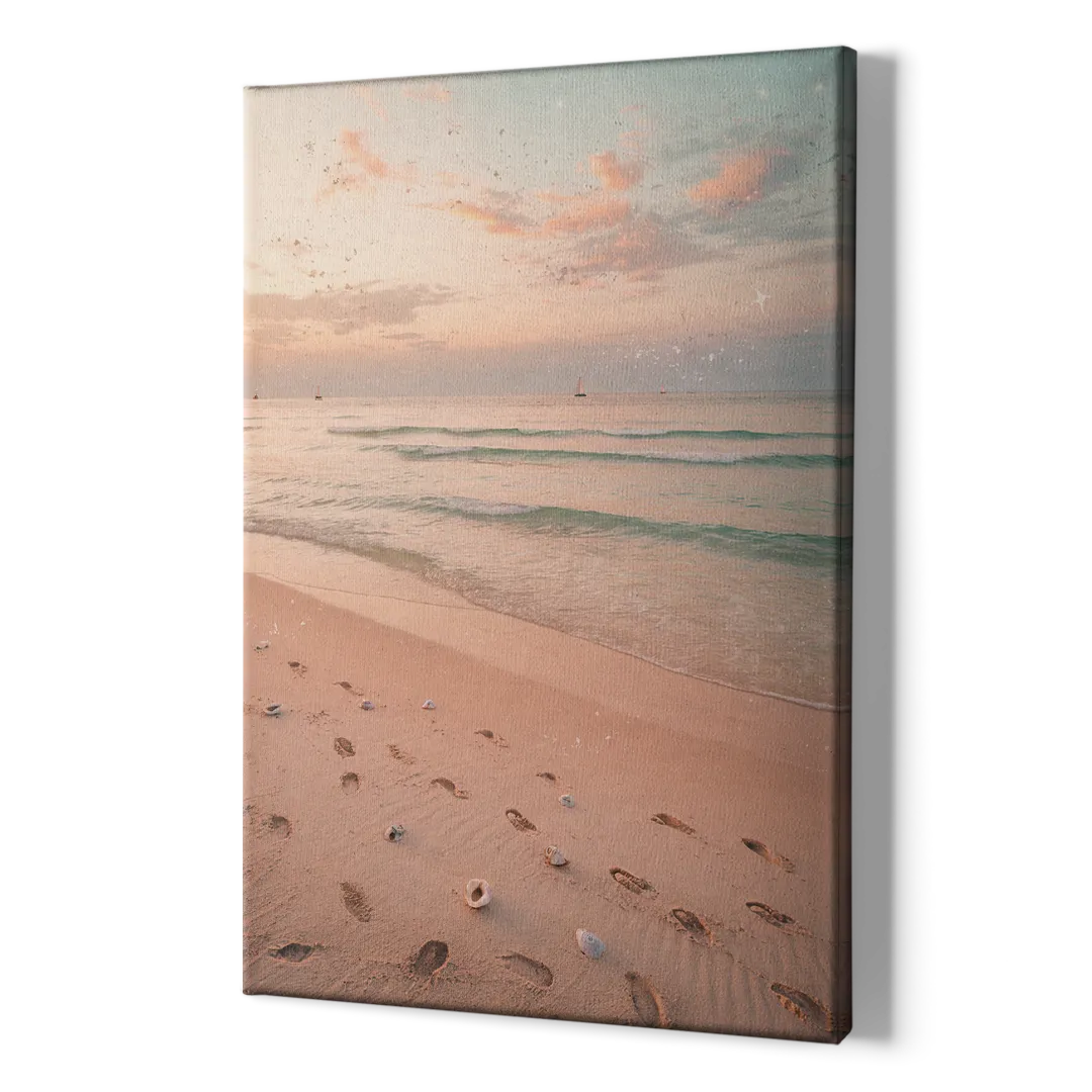 St. Petersburg Beachfront Serenity - Canvas Print Art Sides