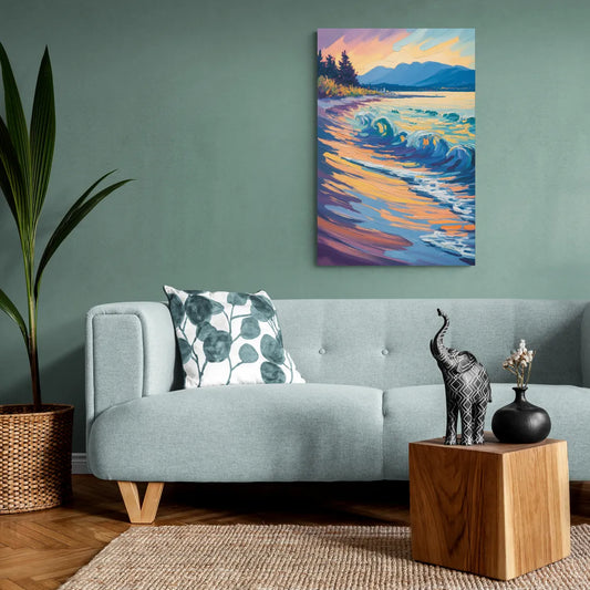 Kitsilano Beach - Canvas Wall Art Living Room