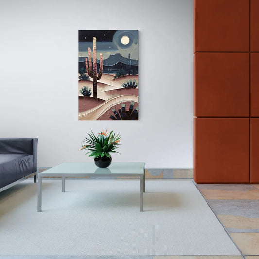 Scottsdale Desert Nights - Canvas Wall Art Living Room