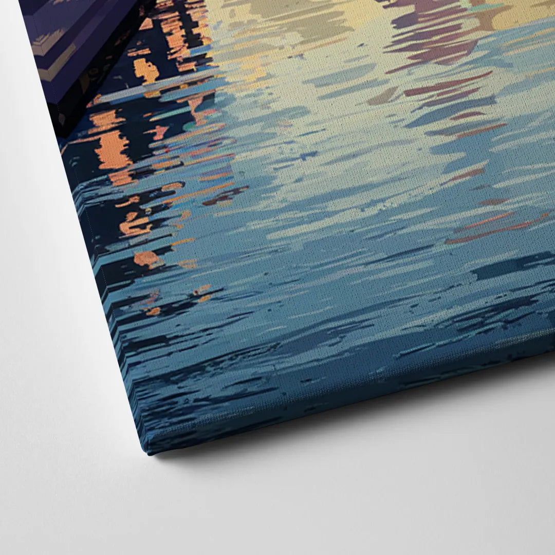 Philadelphia Schuylkill River Canvas Close Up
