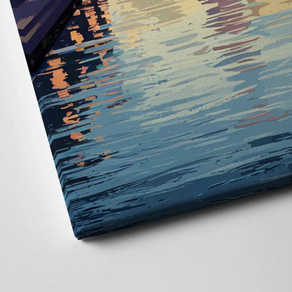 Philadelphia Schuylkill River Canvas Close Up