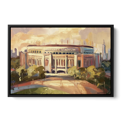 New York City Yankee Stadium - Black Frame Canvas