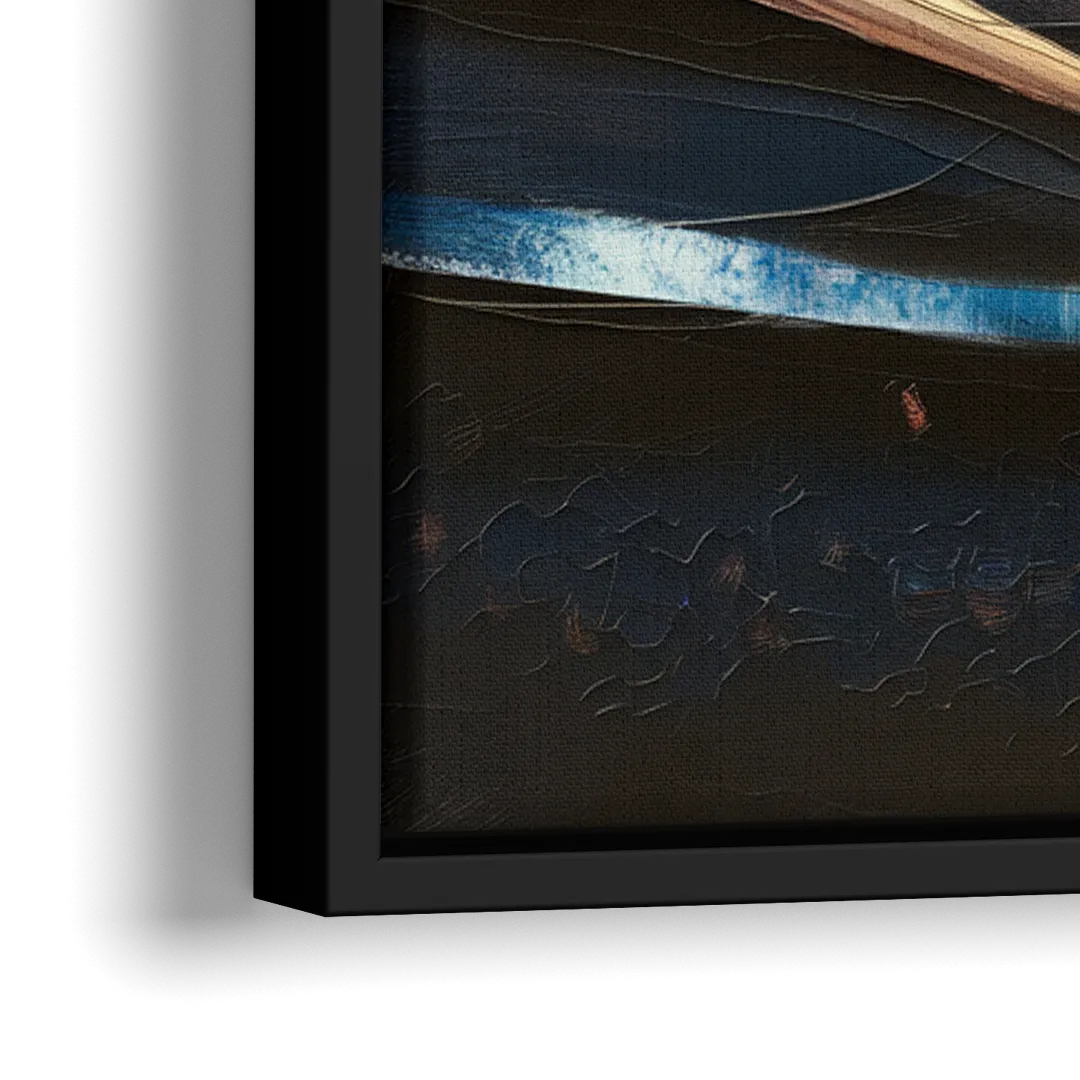 Atlanta Braves World Series Celebration - Close-Up Black Frame Canvas