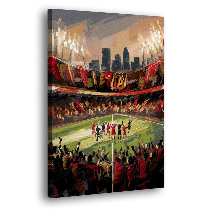 Atlanta United Team Celebration - Canvas Print Art Sides