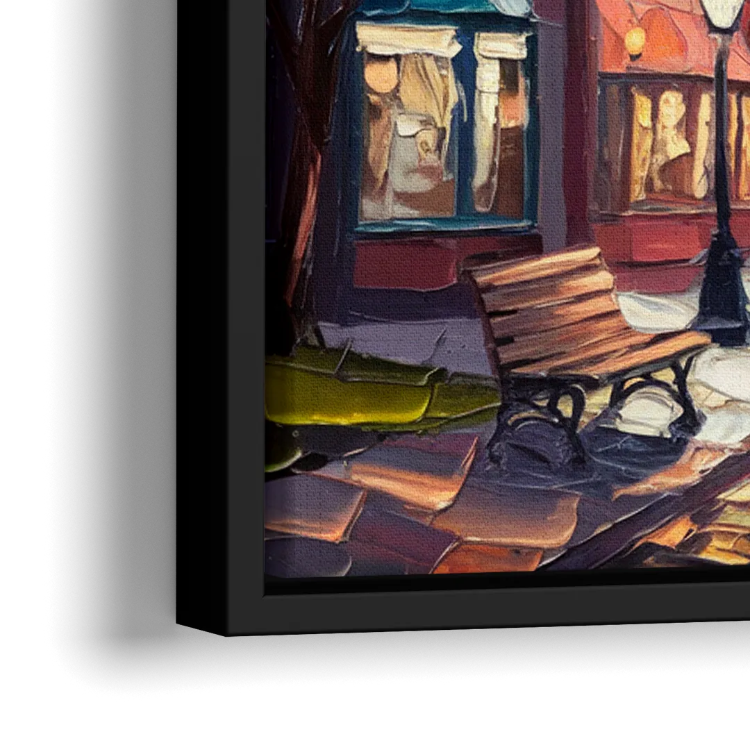 Plano Local Landmarks - Close-Up Black Frame Canvas